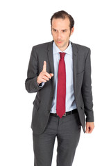 Handsome businessman doing different expressions in different sets of clothes: drunk