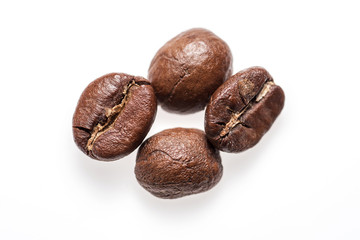 Closeup coffee beans.