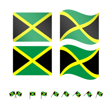 Jamaica Flags EPS 10