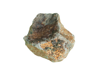  minerals on white background