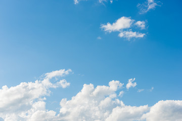 blue sky with cloud closeup