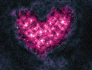 The pic nebulas heart outer space  illustration background.