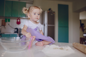 Fototapeta premium beautiful little girl