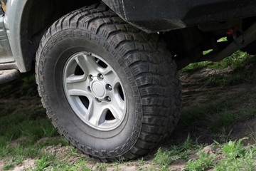 Fototapeta na wymiar SUV tire