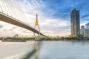 Fototapeta premium Industry Circle Bridge, Bangkok, Thailand