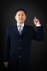 handsome man doing different expressions in different sets of clothes: idea