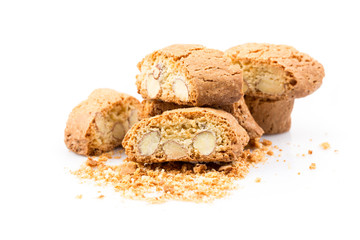 Italian cantuccini cookie with almond