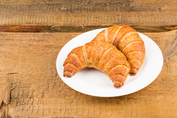 Fresh baked croissants