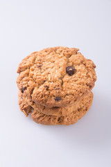 cookies. chocolate cookies on the background