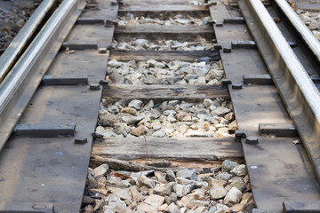 The old railroad tracks