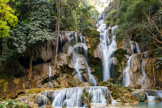 Tat Kuang Si Waterfalls In Laos