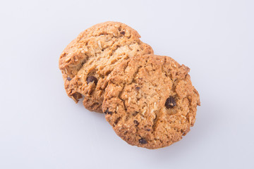 cookies. chocolate cookies on the background