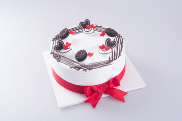 cake, birthday Ice-cream cake on the background