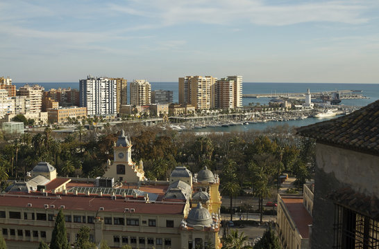 Nice view of the Malaga marina