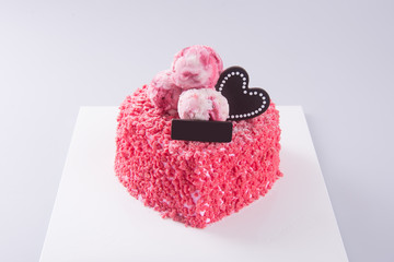 cake, birthday Ice-cream cake on the background