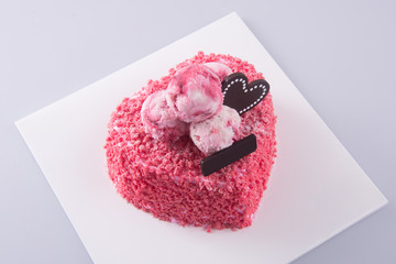 cake, birthday Ice-cream cake on the background