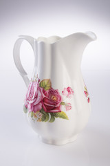 empty jar on a background