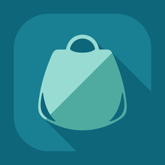 Flat modern design with shadow icon women's handbag