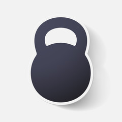 Paper clipped sticker: weight