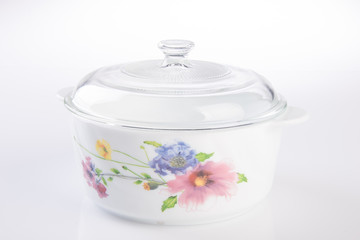 bowl. cooking ceramic bowl on white