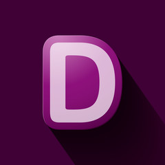 Volume icons alphabet: D