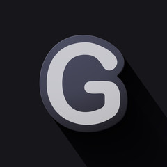 Volume icons alphabet: G
