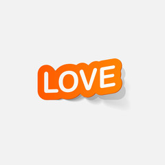 paper sticker: big love