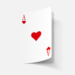 paper sticker: Playing Card