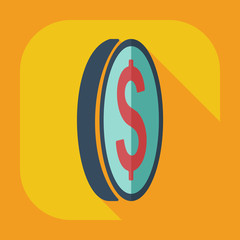 Flat modern design with shadow icons business icon