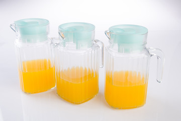 orange juice on a background