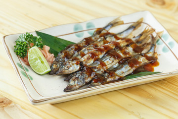 Traditional japanese food, Shishamo Yaki