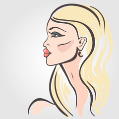 Beautiful Woman Portrait. 