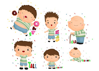 Fototapeta premium Comparison Vector Set