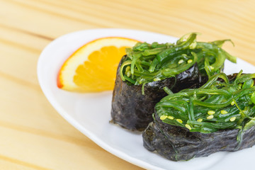 Traditional japanese food, Chuka Wakame seaweed salad