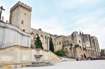 AVIGNON, FRANCE, JULY 2, 2015: Pope palace