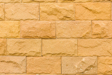 Stone Texture Background / Stone Texture / Yellow Stone Brick Wall Texture