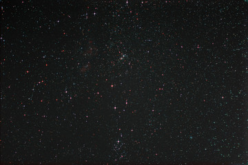 Starfield with Perseus and Milky Way
