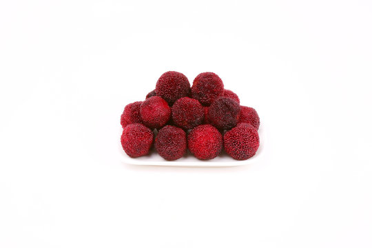 Waxberries on White Background