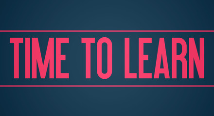 Fototapeta premium Time to learn - Student