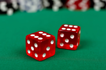 two red dice