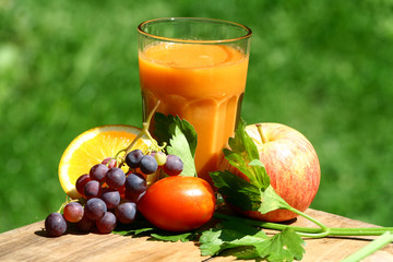jus de fruits et de légumes bio
