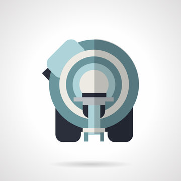 CT scanner flat vector icon