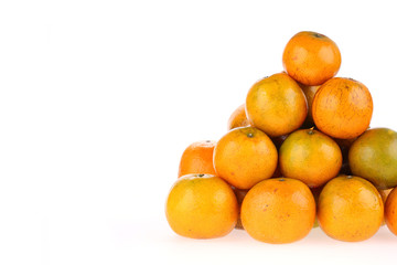 oranges fruit tropical isolated on white background