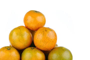 oranges fruit tropical isolated on white background