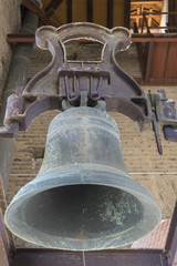 Fototapeta premium old bell in a Christian church, Toledo, Spain