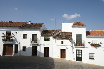 Fototapeta na wymiar Calles del municipio de Aracena en la provincia de Huelva
