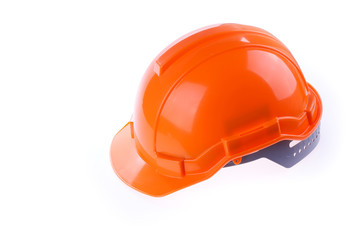 orange safety helmet hard hat, tool protect worker of danger