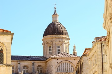 Fototapeta na wymiar Cupola of the Dubrovnik Cathedral