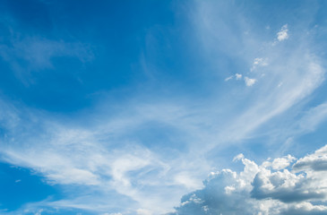 image of blue clear sky for background usage.