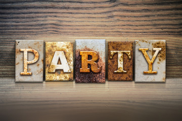 Party Concept Letterpress Theme